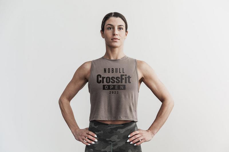 Women's Nobull WoCrossfit Open<Sup>®</Sup> 2022 Muscle Tanks Beige | SG N3205W